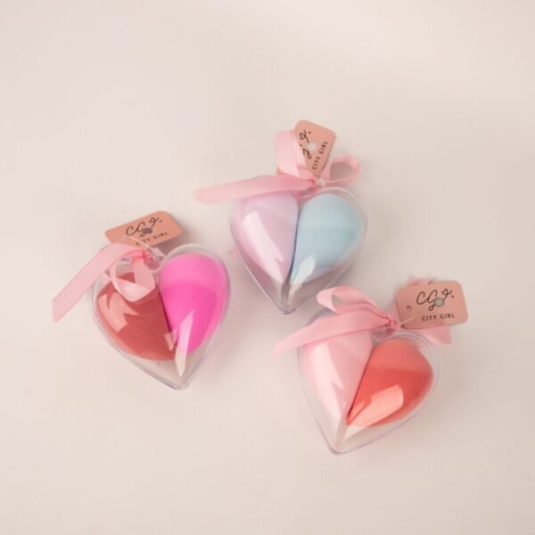 ESPONJAS CON ESTUCHE CORAZON 2PCS - Image 2