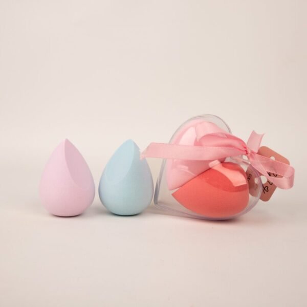 ESPONJAS CON ESTUCHE CORAZON 2PCS