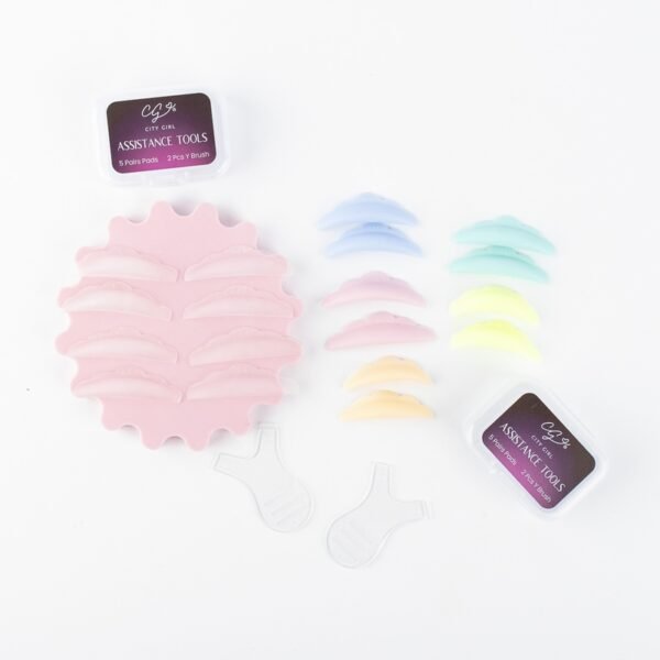 KIT DE 5 PARES DE BIGUDIES DE SILICONA + 2 CEPILLOS