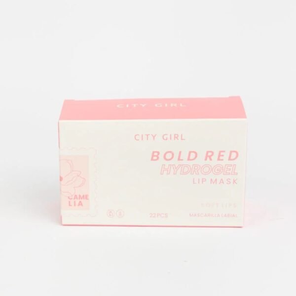 MASCARILLA PARA LABIOS BOLD RED 22PCS